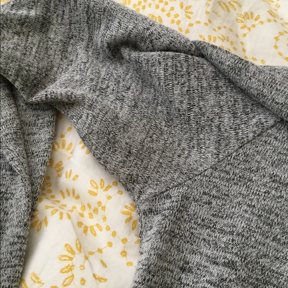 Cold Shoulder Dove Grey Long Sleeve Soft Sweater Cowl - Picture 6 of 6
